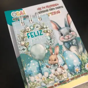 Kit De Papelaria Pascoa Cartao E Mini Block Capa Em Pdf 4