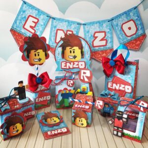 Kit Decoração Festa Roblox - Arquivo Digital