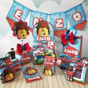 Kit Decoração Festa Roblox - Arquivo Digital 15 Kit Decoração Festa Roblox - Arquivo Digital