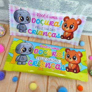 Kit Digital Dia das Crianças com Robô e Urso 2 kit dia das criancas arquivo digital jpg