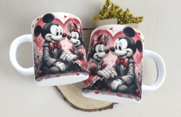 Kit Dia dos Namorados Mickey e Minnie para Sublimação