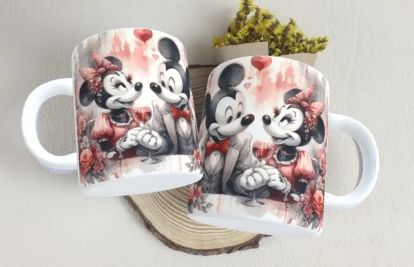 Kit Dia dos Namorados Mickey e Minnie para Sublimação