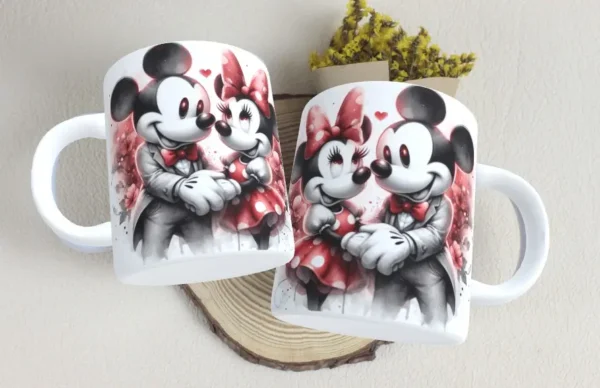 Kit Dia dos Namorados Mickey e Minnie para Sublimação