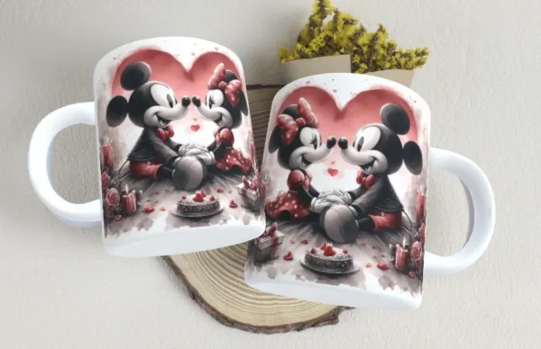 Kit Dia dos Namorados Mickey e Minnie para Sublimação