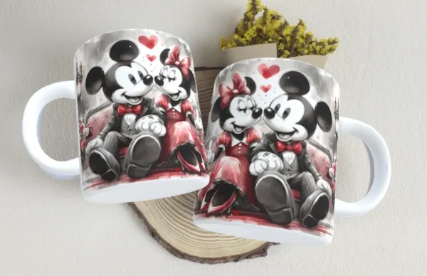 Kit Dia dos Namorados Mickey e Minnie para Sublimação