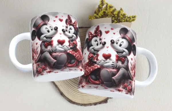 Kit Dia dos Namorados Mickey e Minnie para Sublimação