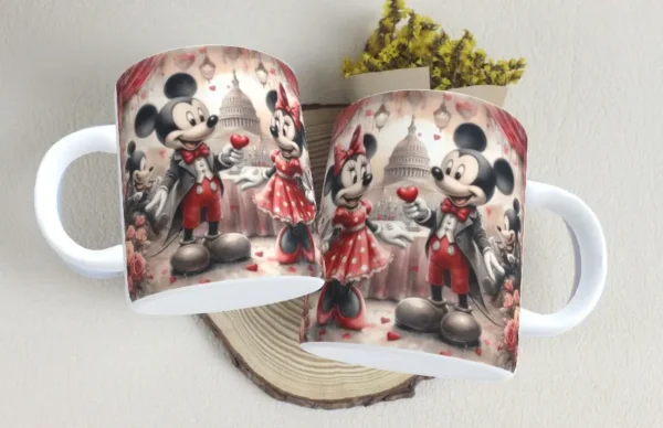 Kit Dia dos Namorados Mickey e Minnie para Sublimação