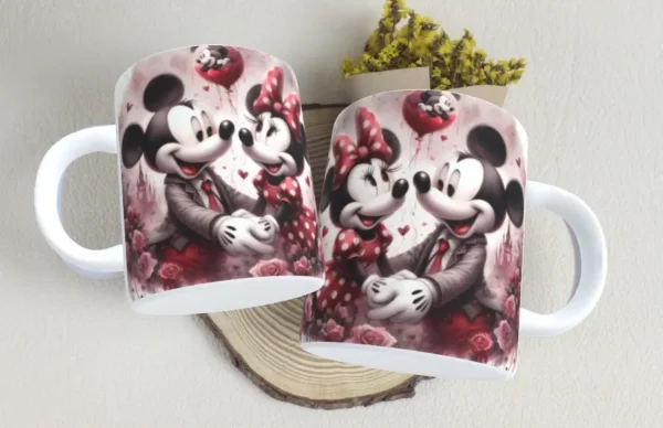 Kit Dia dos Namorados Mickey e Minnie para Sublimação