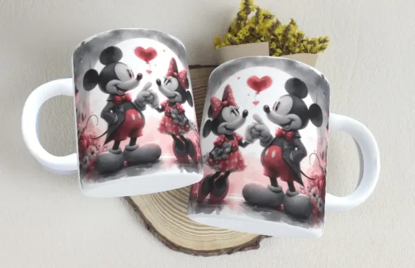 Kit Dia dos Namorados Mickey e Minnie para Sublimação