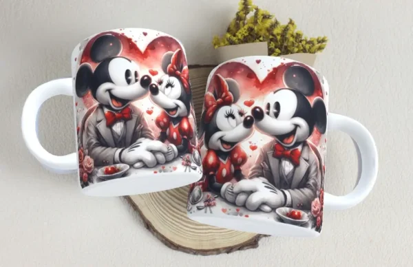 Kit Dia dos Namorados Mickey e Minnie para Sublimação