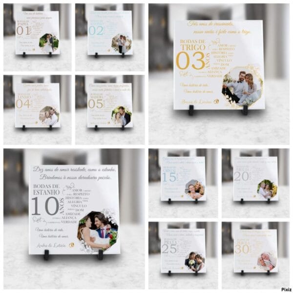 Kit Digital Artes Azulejos Bodas de Casamento