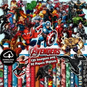Kit Digital Avengers Png Vingadores Imagens Transparentes