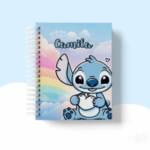 Caderno Escolar Stitch Arquivos Encadernacao 4
