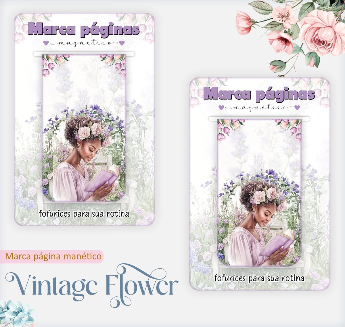 Kit Digital Caderno Pautado Vintage Floral para Encadernação 4 Caderno Pautado Vintage Flower 06 Arquivos Encadernacao 4 1
