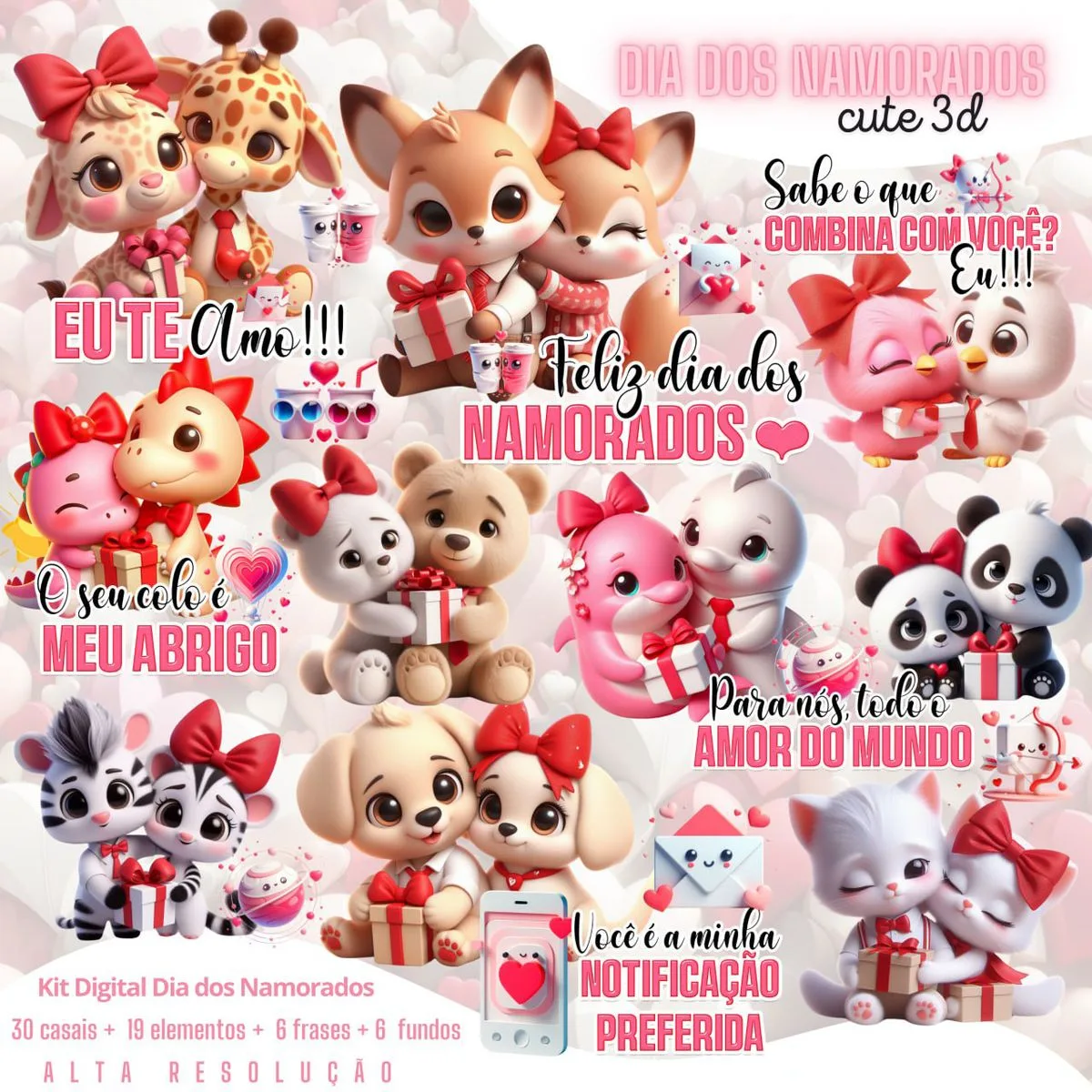 Kit Digital Casaisinhos Fofos Namorados Ilustrações Png 1 Kit Digital Casaisinhos Fofos Namorados Ilustrações Png