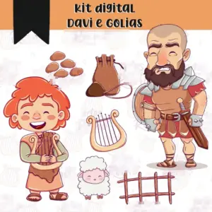 Kit Digital Davi E Golias Png Para Sublimacao E Scrapbook 2