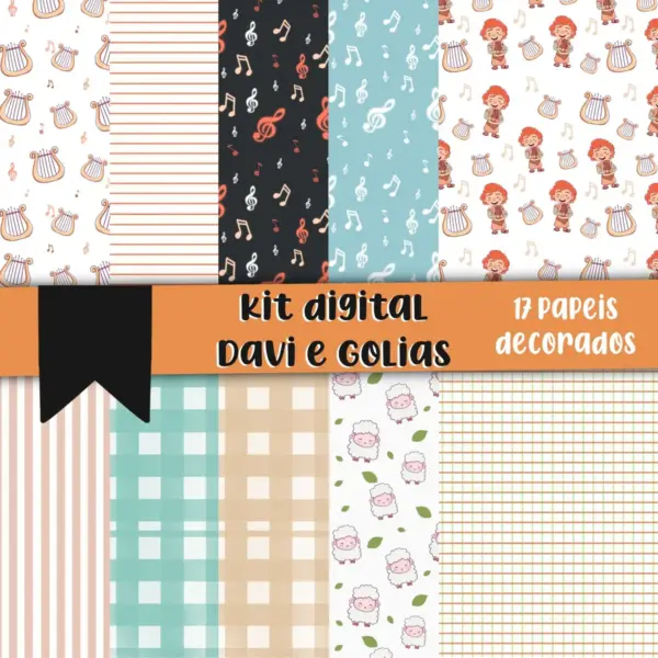 Kit Digital Davi E Golias Png Para Sublimacao E Scrapbook