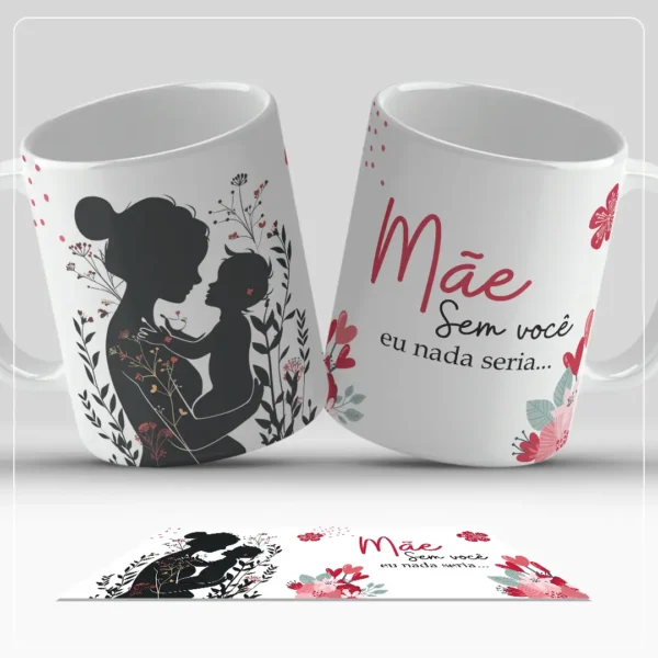 Kit Digital de Arte para Canecas - Especial Dia das Mães