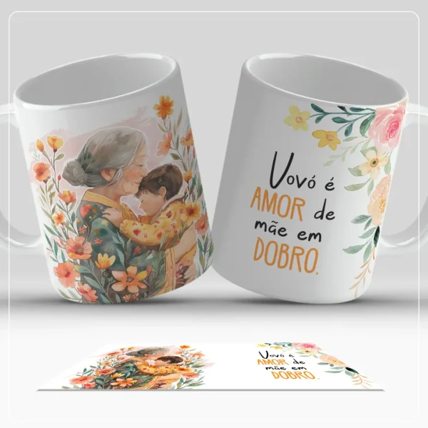 Kit Digital de Arte para Canecas - Especial Dia das Mães