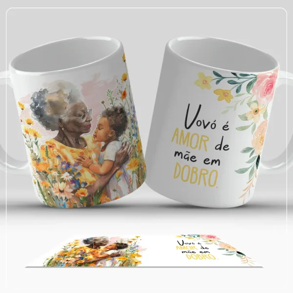 Kit Digital de Arte para Canecas - Especial Dia das Mães