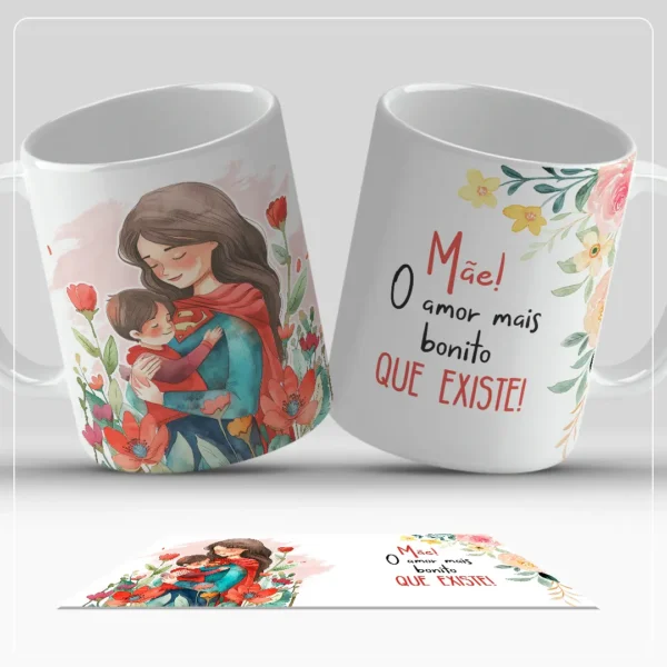 Kit Digital de Arte para Canecas - Especial Dia das Mães