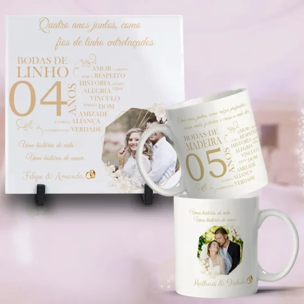 Kit Digital de Artes para Azulejos de Bodas
