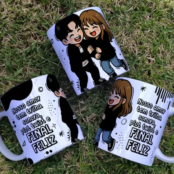 Kit Digital de Artes para Caneca - Especial Namorados Dorama