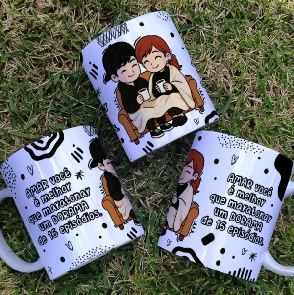 Kit Digital de Artes para Caneca - Especial Namorados Dorama
