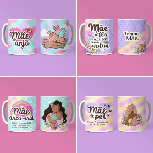 Kit Digital Dia das Mães Mimos Fofos Personalizados Imprimir