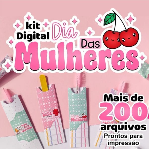 Kit Digital Dia Das Mulheres 2023 + 200 Arquivos P Imprimir