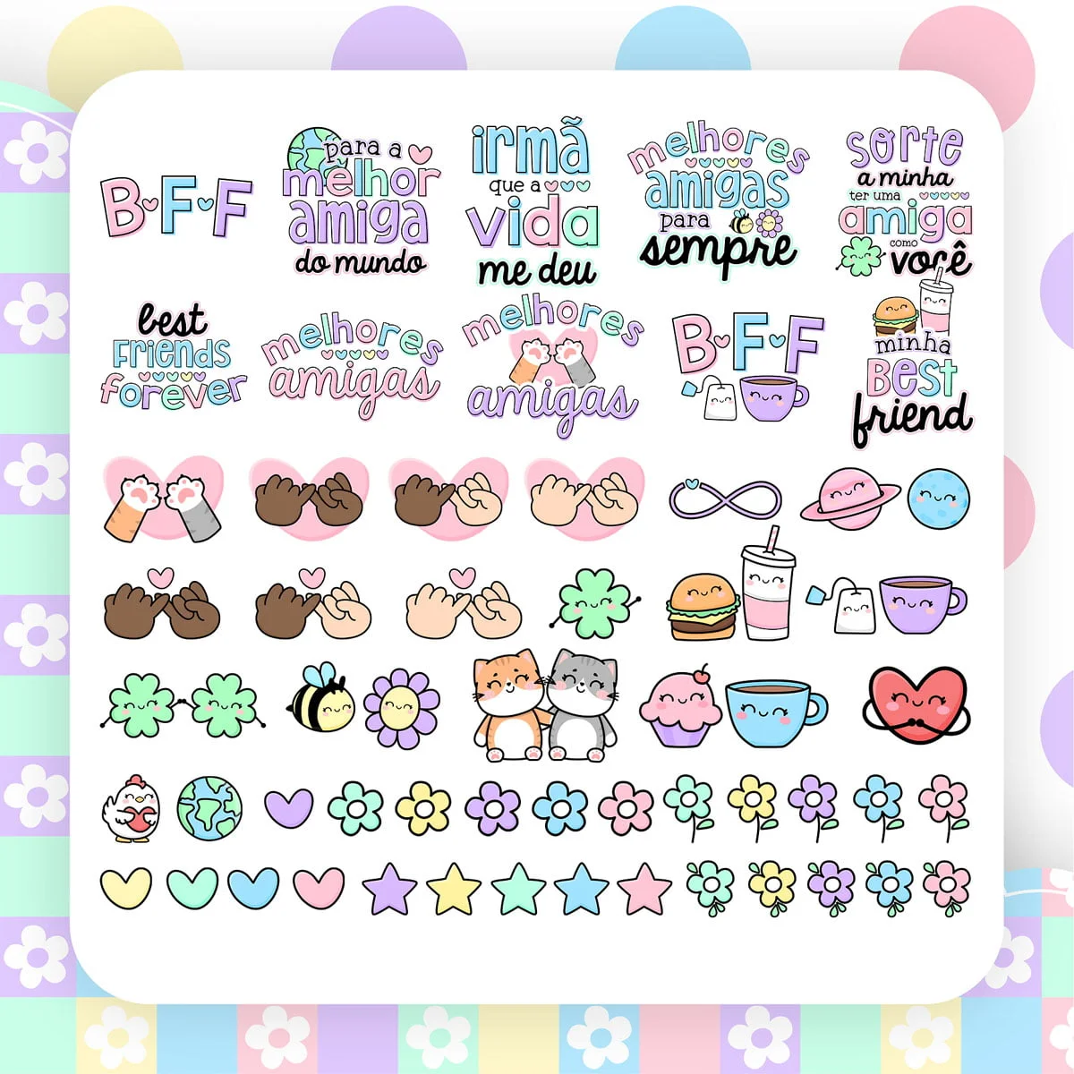 Kit Digital Dia do Amigo Personalizados Frases Tags Balinha 2 Kit Digital Dia do Amigo Personalizados Frases Tags Balinha