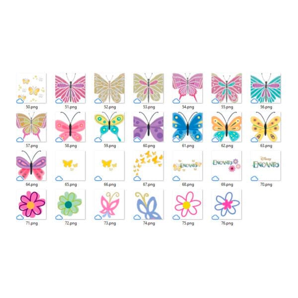 Kit Digital Encanto Floral Png Transparente Sem Fundo