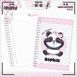 Combo Escolar Pandinha Arquivo Encadernacao