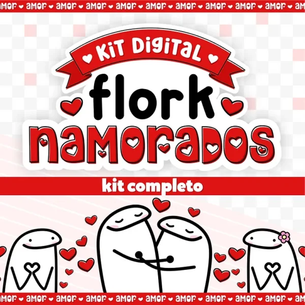 Kit Digital Flork Dias Dos Namorados Imprimir Personalizados 10