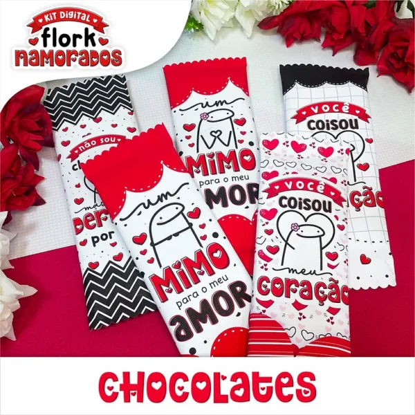 Kit Digital Flork Dias Dos Namorados Imprimir Personalizados 6