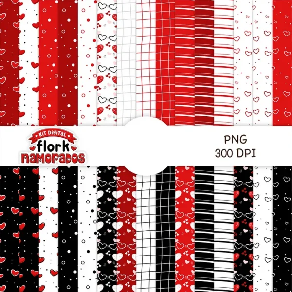Kit Digital Flork Dias Dos Namorados Imprimir Personalizados - Imagem 10