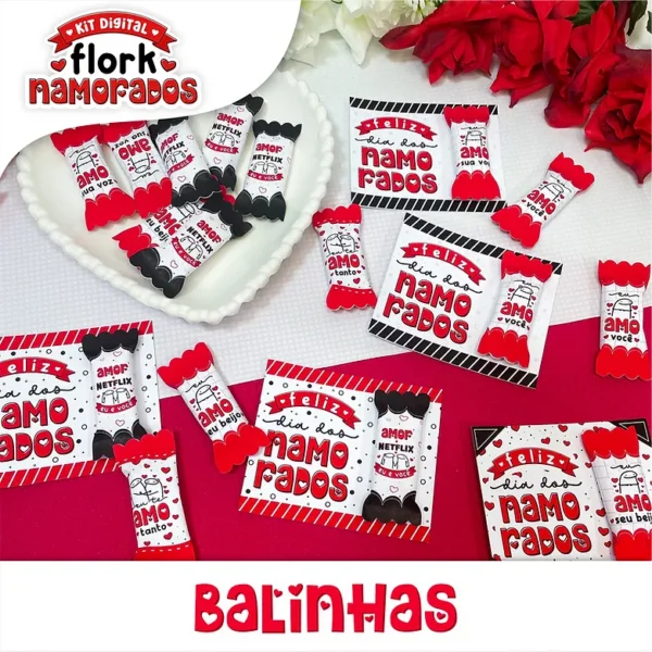 Kit Digital Flork Dias Dos Namorados Imprimir Personalizados 7