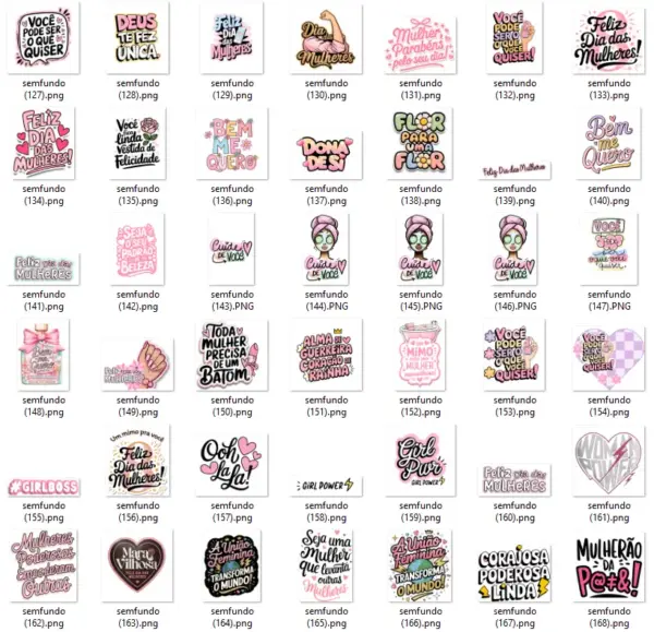 Kit Digital Frases Fortes Para Presente Dia Das Mulheres 7