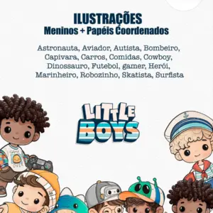 Kit Digital Garotos Png Para Scrapbooking E Projetos Criativos 2