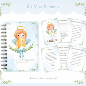 Kit Digital Livro de Orações A6 Infantil para Imprimir 23 Livro De Oracoes A6 Arquivo Digital