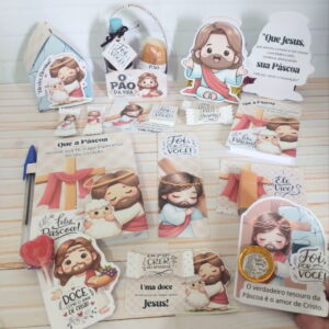kit digital mimos de pascoa religioso para corte