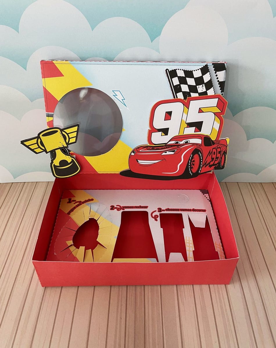 Kit Digital Mini Confeiteiro Carros Caixa Para Lembrancinha 3 Mini Confeiteiro Carros Arquivo Digital 3