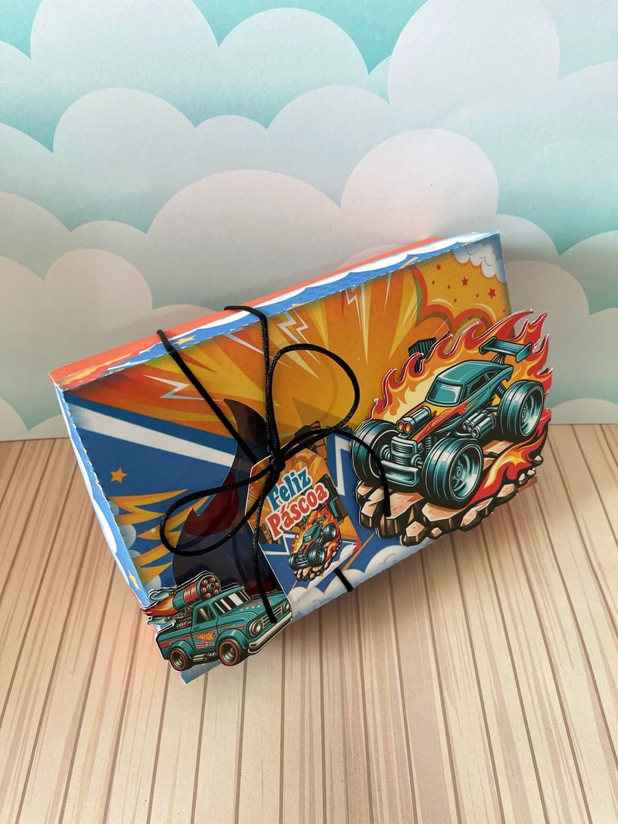 Kit Digital Mini Confeiteiro Hot Wheels com Studio e PDF 4 Mini Confeiteiro Hotwheels Arquivo Digital 4