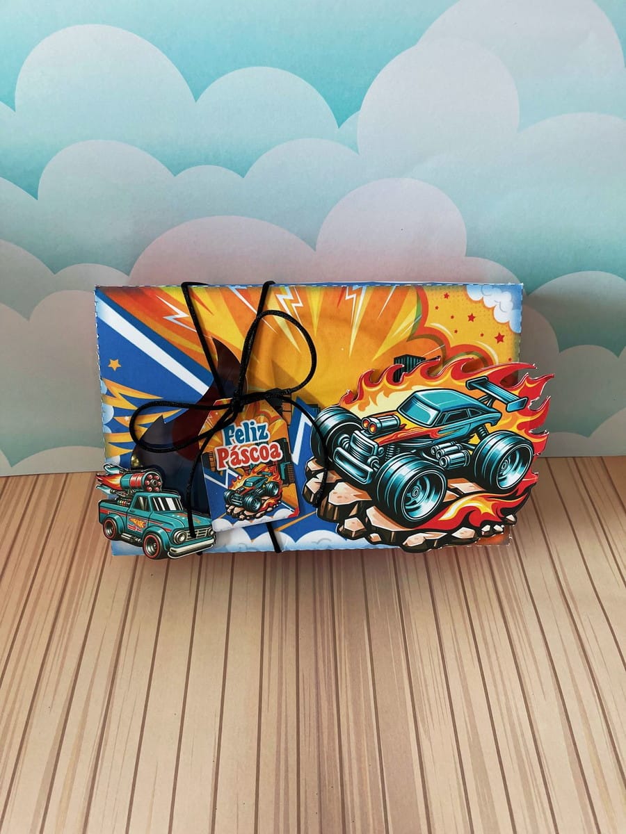 Kit Digital Mini Confeiteiro Hot Wheels com Studio e PDF 5 Mini Confeiteiro Hotwheels Arquivo Digital 5