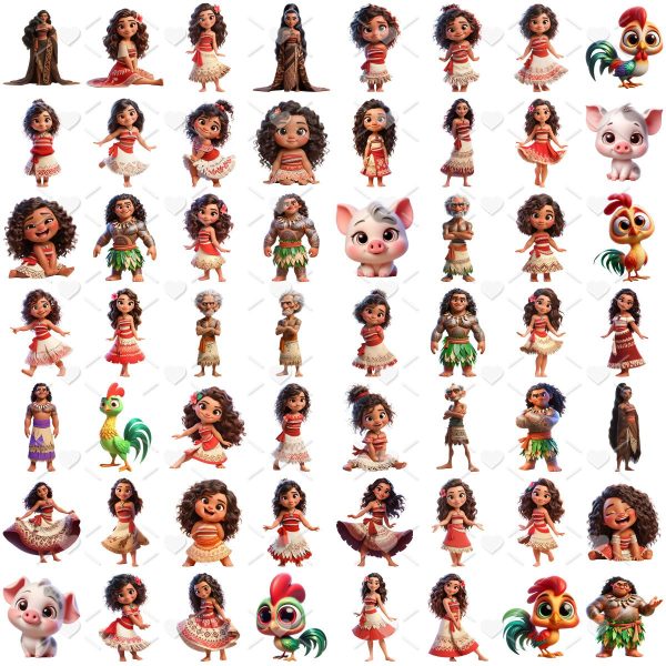 Kit Digital Moana 2 Imagens Png Transparente Disney