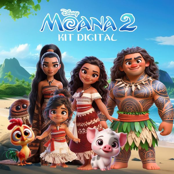 Kit Digital Moana 2 Imagens Png Transparente Disney