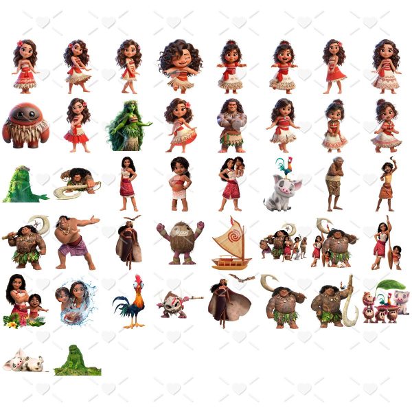 Kit Digital Moana 2 Imagens Png Transparente Disney