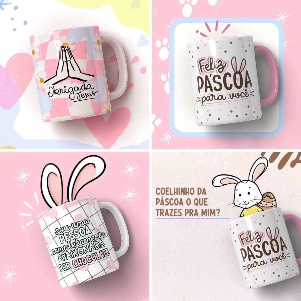 Kit Digital Páscoa Frases Figuras Artes P Personalizados 3 Kit Digital Páscoa Frases Figuras Artes P Personalizados