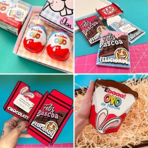 Kit Digital Páscoa Frases Figuras Artes P Personalizados