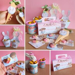 Kit Digital Páscoa P/ Imprimir Cortar E Montar Personalizado